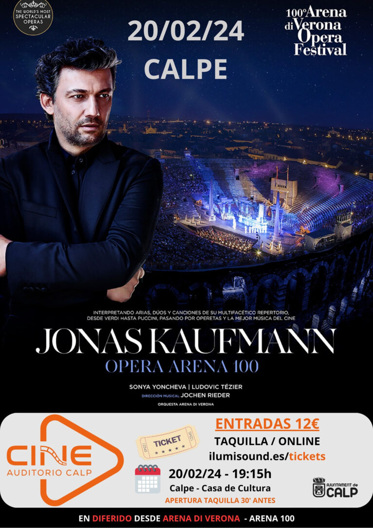 Cartel del concierto de Jonas Kauffmann