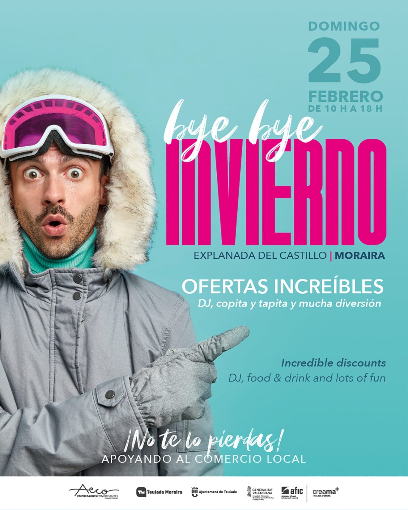 Cartel del evento Bye Bye Invierno 2024