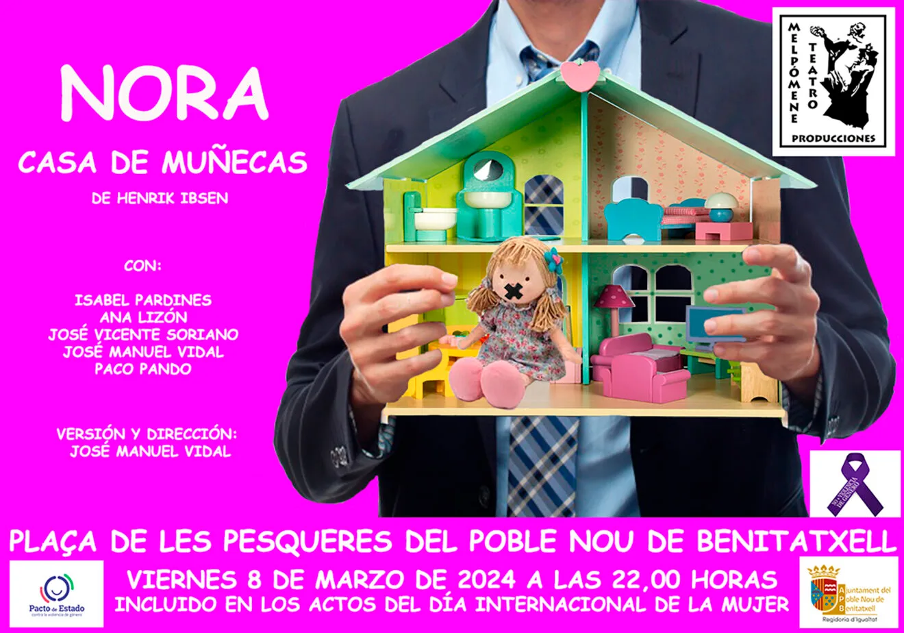 Cartel del teatro 'Nora. Casa de muñecas'