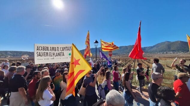 Imagen: Manifestación en Lliber por el PAI