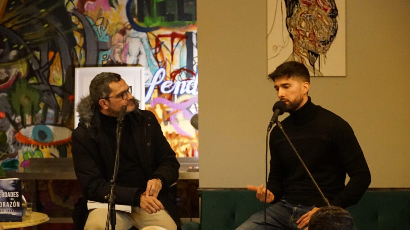 El escritor de Ondara Joan Iñareta y el periodista Toni Marí