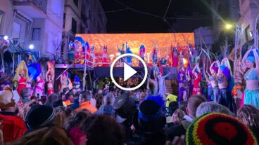 Escenario de Aladín en el Festival d’Arts Escèniques 2024 del carnaval en Pego