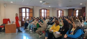 Eva Sargatal durante las jornadas de educación infantil