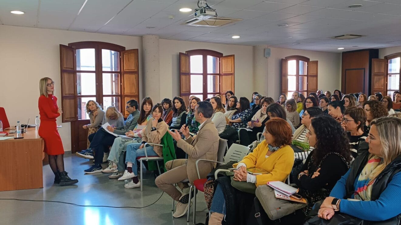 Eva Sargatal durante las jornadas de educación infantil destacada