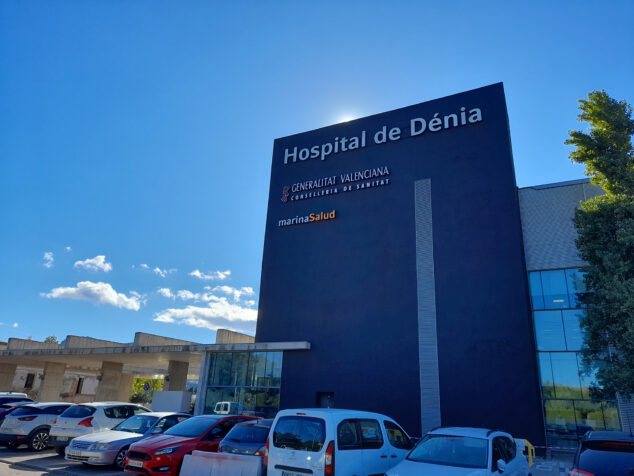 Imagen: Fachada del hospital Marina Salud de Dénia