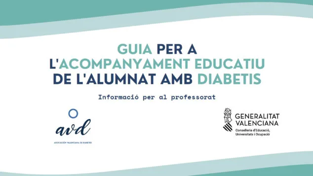 La Conselleria de Educación elabora una guía para centros educativos sobre el alumnado con diabetes 1 Imagen: Guia para centros educativos con alumnos diabéticos