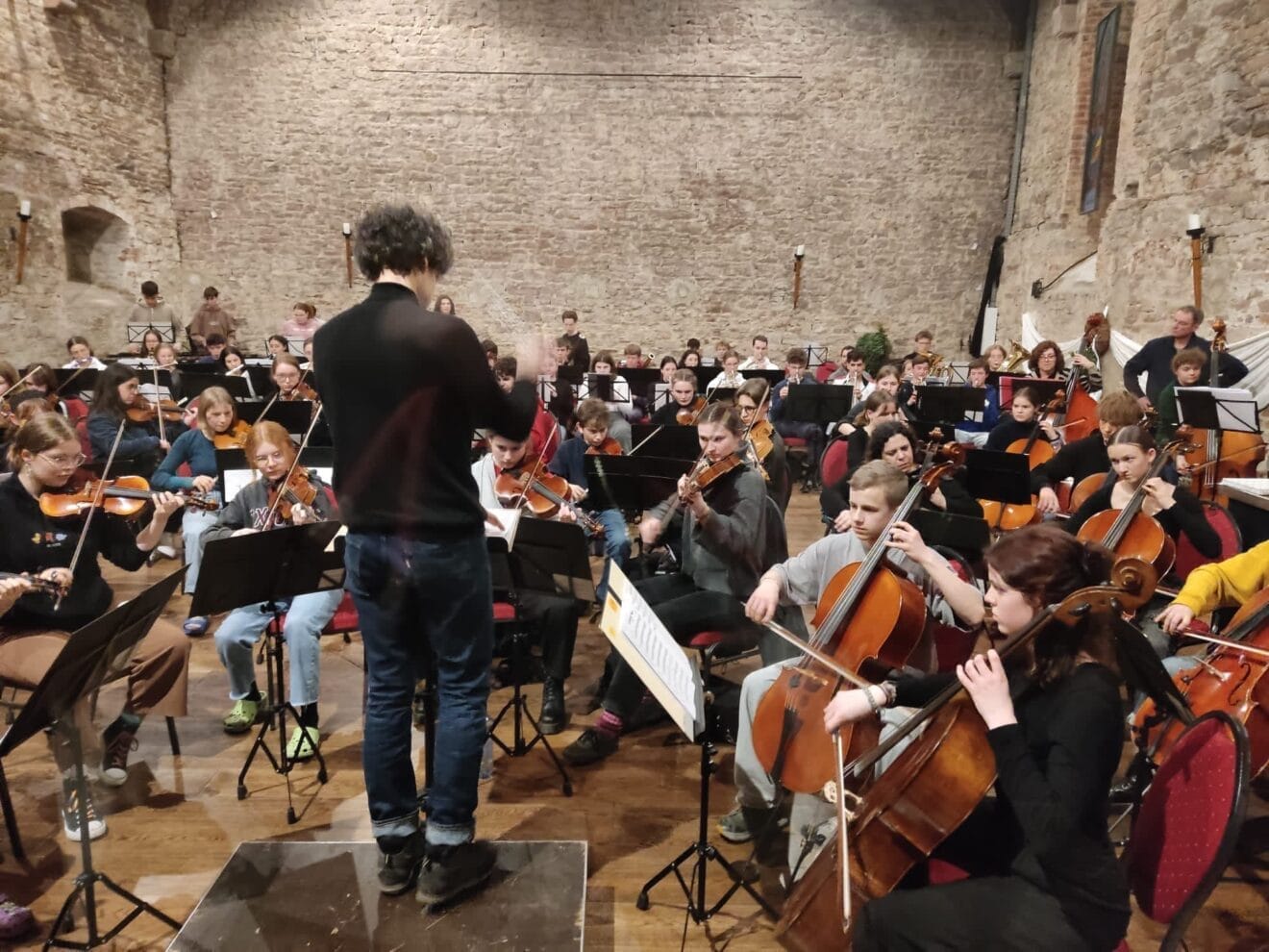 Estudiantes del Conservatorio en un encuentro en Alemania