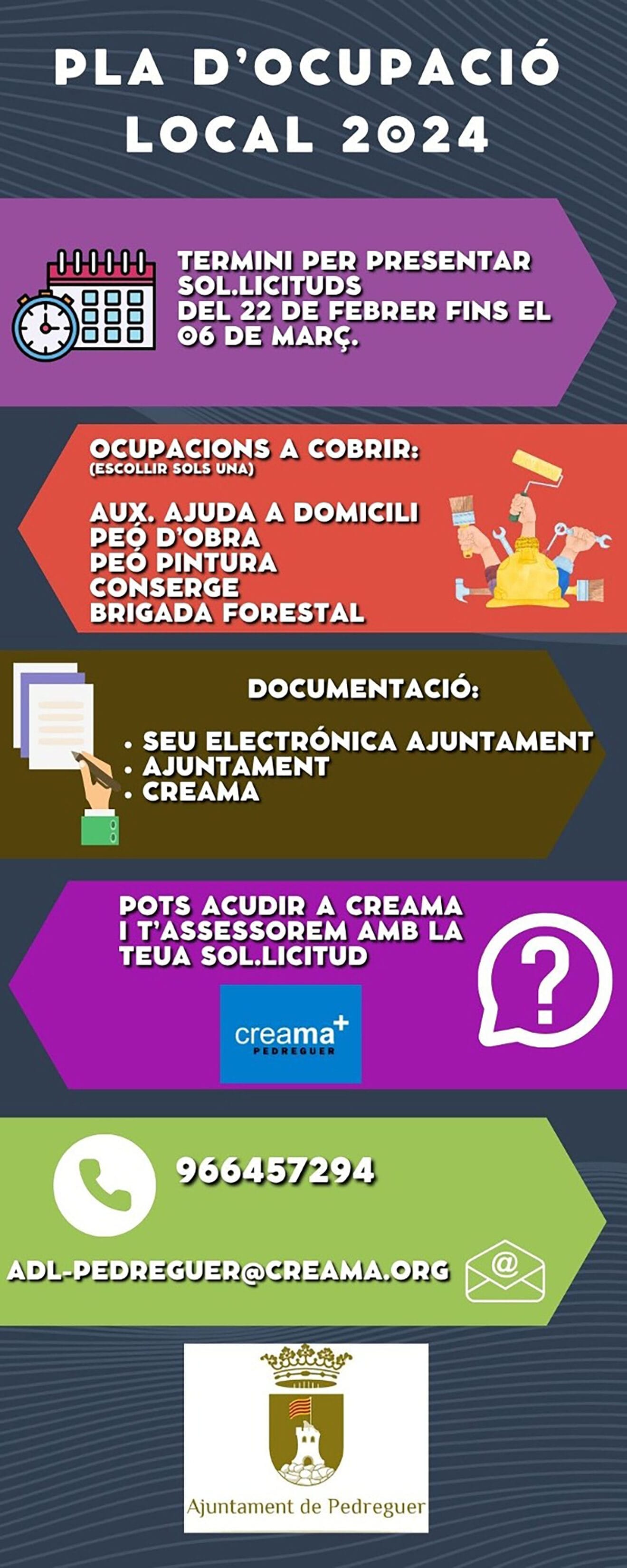 Infografía del Plan de Ocupación Local