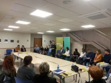 La alcaldesa de Xàbia en la presentación de la reunión comarcal de Juvenud