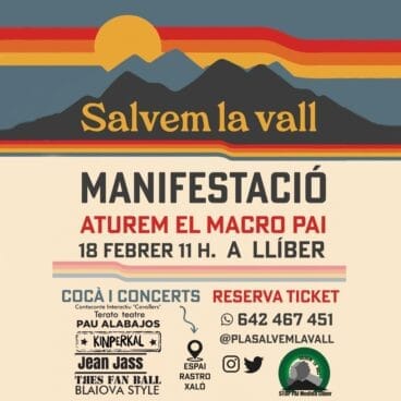 Manifestació Salvem la Vall