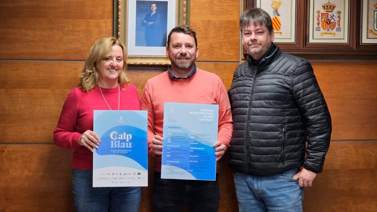 Presentación de 'Calp Blau' con Ana Sala, Pere Moll y Marco Bittner