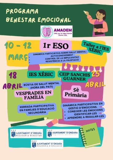 Programa Bienestar Emocional de Ondara