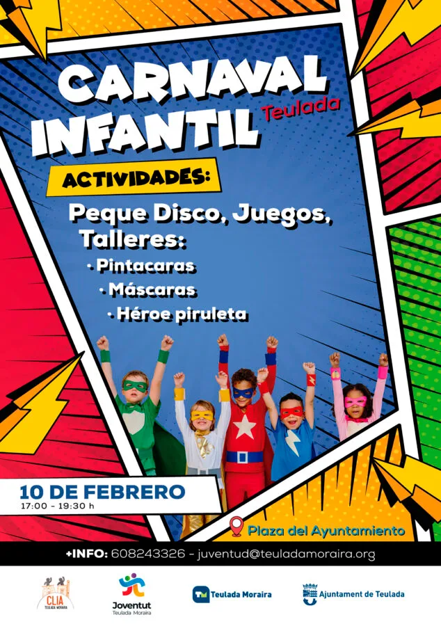 Imagen: Programa infantil del Carnaval de Teulada Moraira 2024