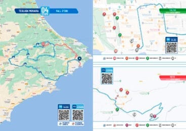 Recorrido de la 4 etapa de la Volta a la Comunitat Valenciana 2024 desde Teulada Moraira a la Vall d’Ebo