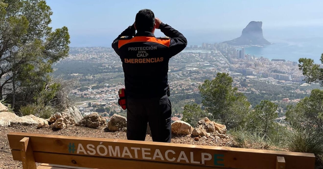 Vigilancia forestal de Protección Civil en Calp