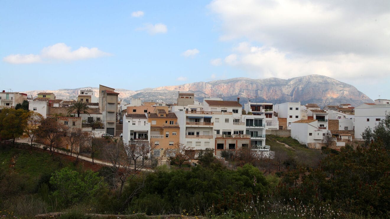 Vista del municipio Gata de Gorgos destacada