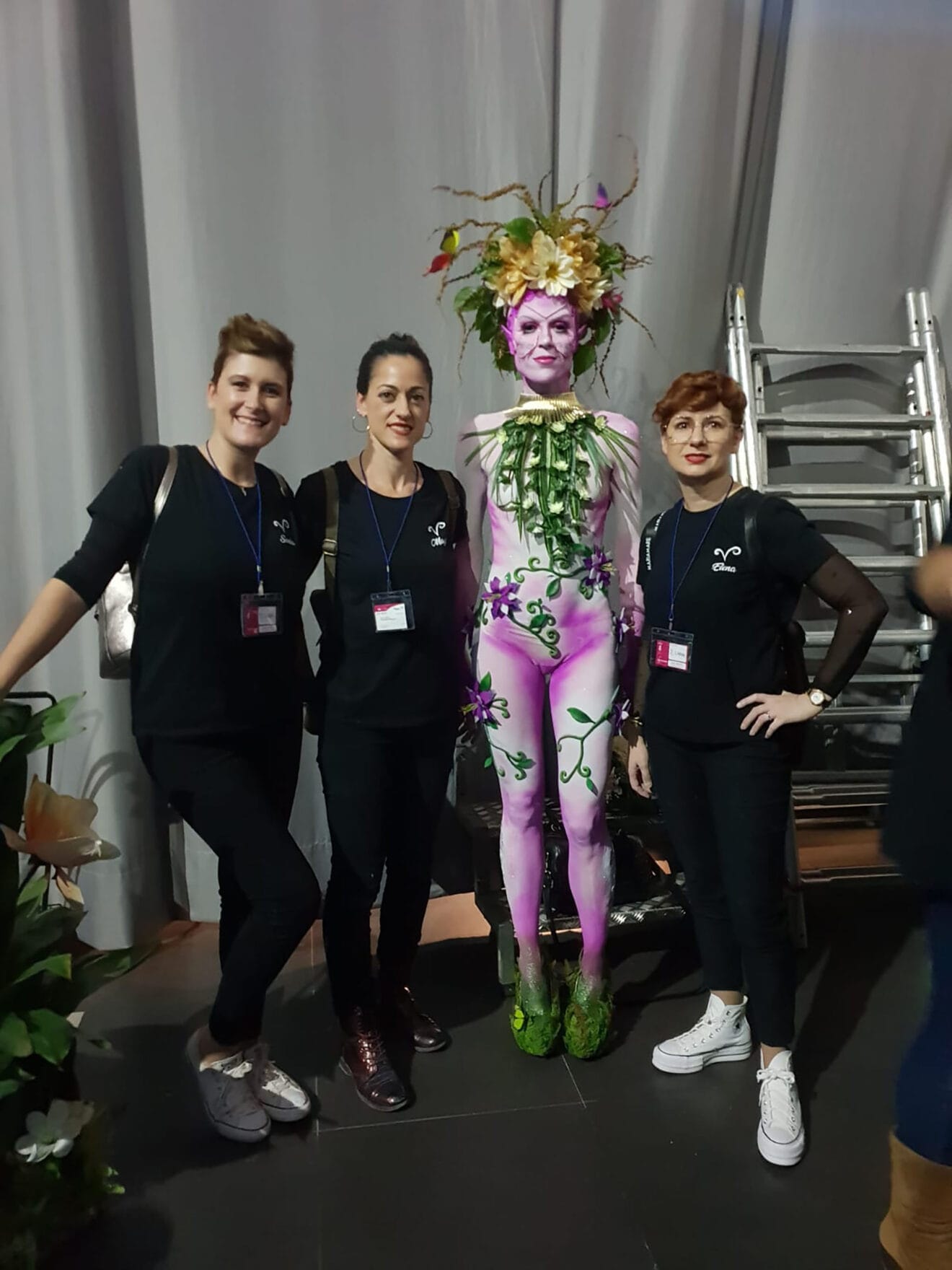 Anjana, el hada del bosque, creación de Maite Server y sus compañeras de maquillaje