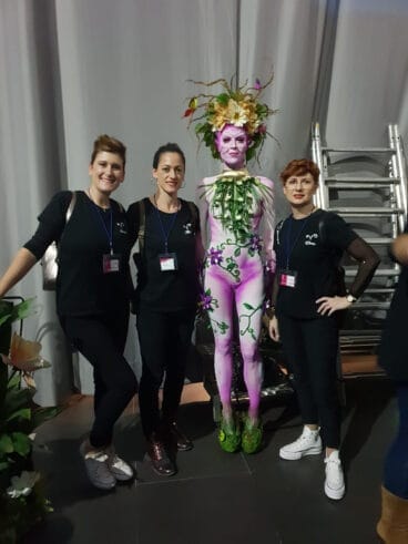 Anjana, el hada del bosque, creación de Maite Server y sus compañeras de maquillaje