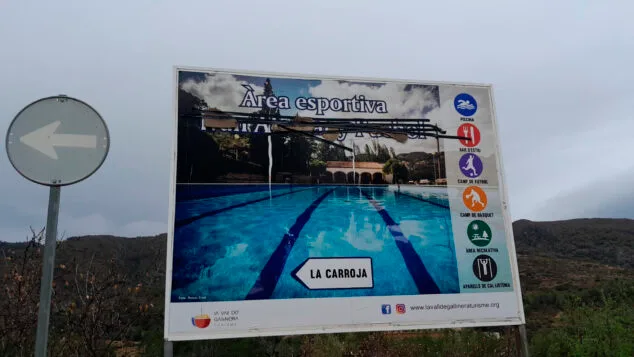 Imagen: rea Deportiva Ivan Alemany Puchol de la Carroja en la Vall de Gallinera