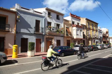 carrer major en el verger