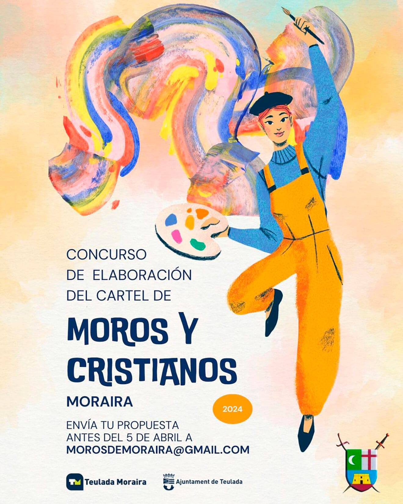Cartel del concurso de carteles de los Moros y Cristianos de Moraira 2024