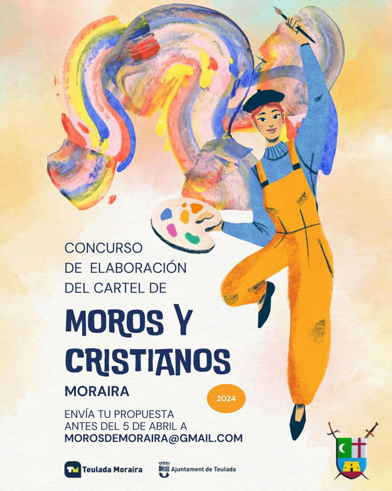 Cartel del concurso de carteles de los Moros y Cristianos de Moraira 2024