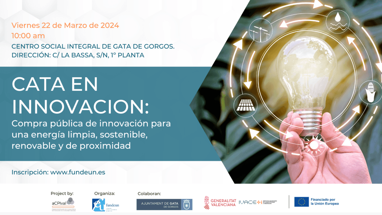 Cartel de la Cata en innovación de Gata de Gorgos