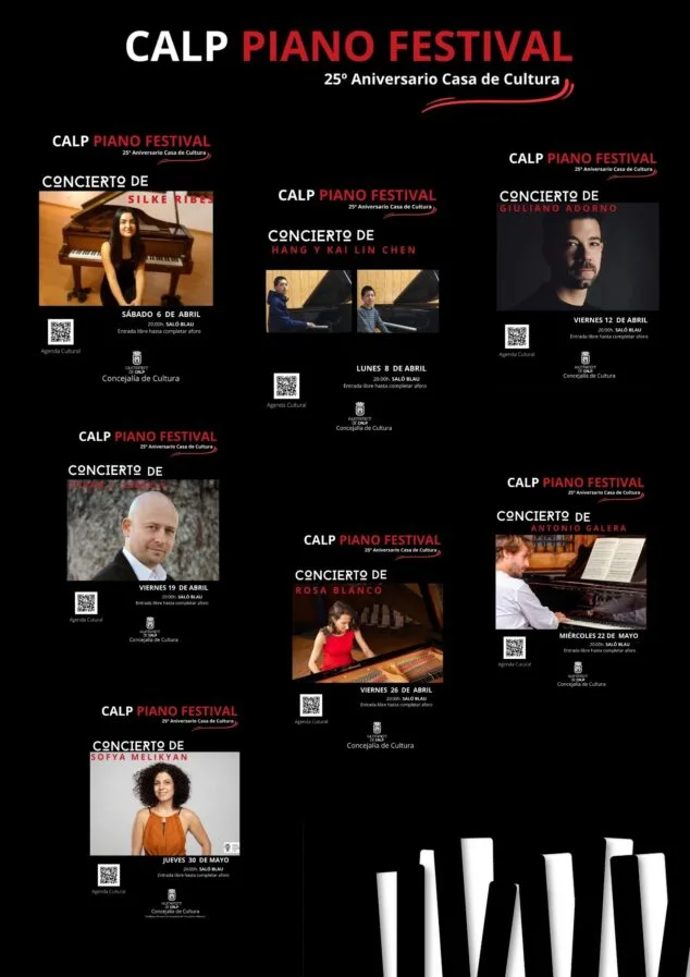 Imagen: Cartel de Calp Piano Festival