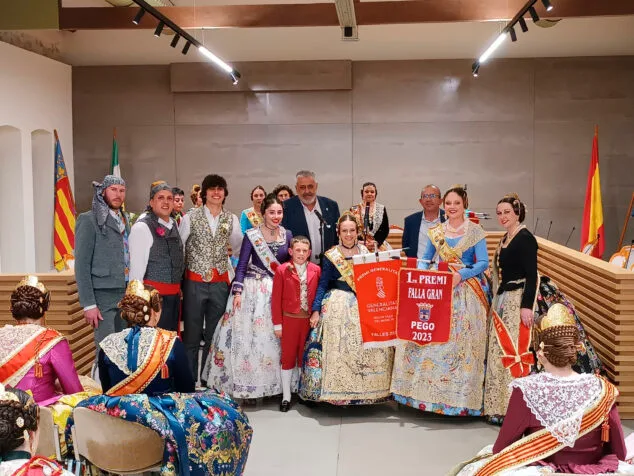Programa de Falles en Pego 2026: fechas y horarios 2 Imagen: Entrega de premios de las Fallas de Pego en 2023