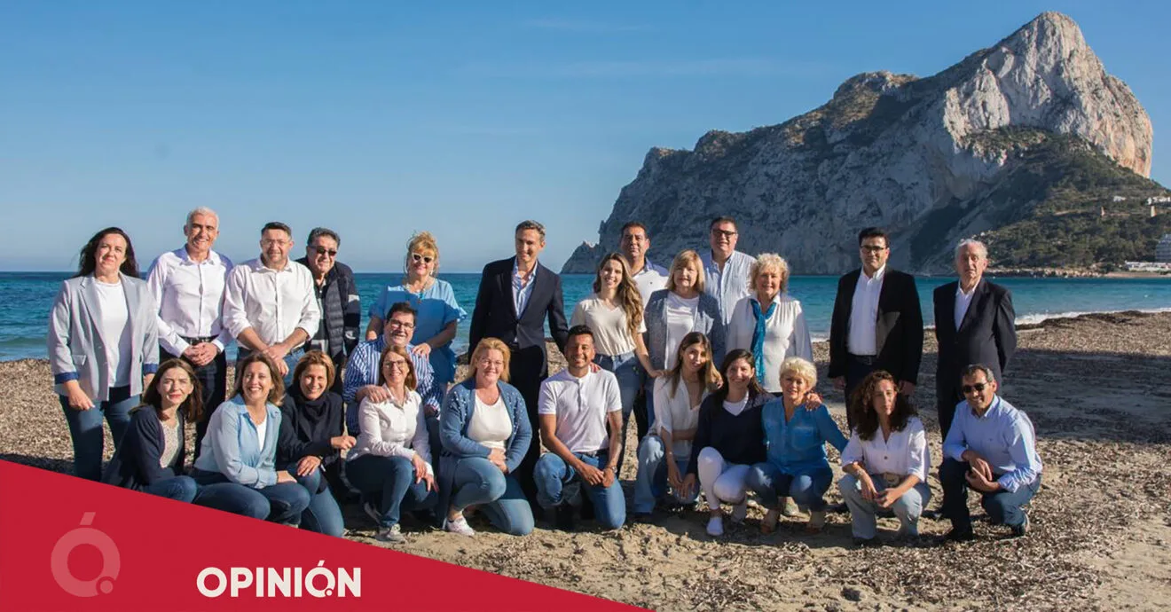 Equipo del Partido Popular Calpe para las elecciones de mayo de 2023 (archivo)