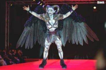 Gárgola presentada por Fantasía Púrpura al Concurso Nacional de Maquillaje de Caracterización en 2022 – Foto Hawk Image and Design