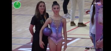 Gimnastas de Calpe en la prueba de Guadalajara