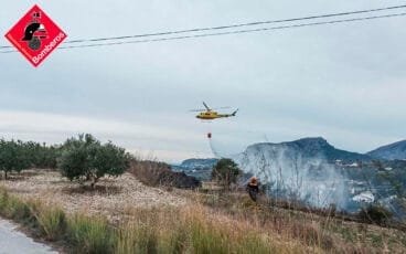 Imagen de archivo de un incendio en Benissa