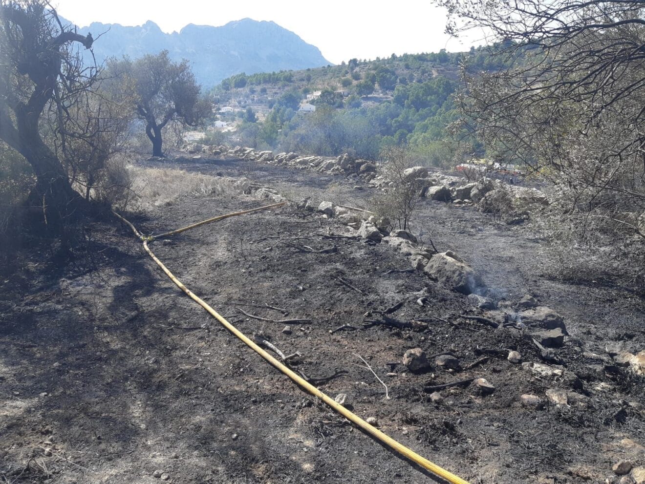 Evolución del incendio de Benissa
