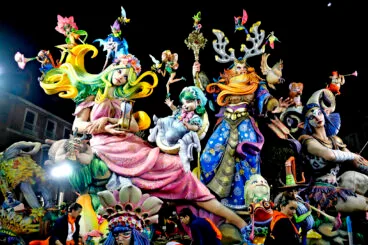 Monumento grande de la Falla Centro de Dénia en 2024