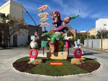 Monumento grande de la Falla Convent de Pego en 2024