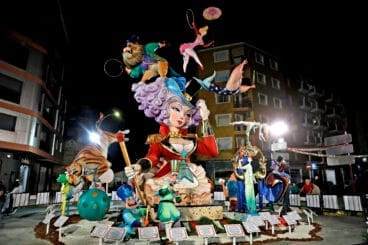 Monumento grande de la Falla Saladar de Dénia en 2024