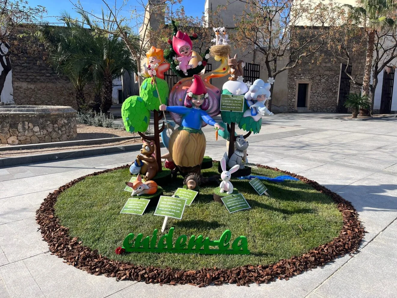 Monumento infantil de la Falla Convent de Pego en 2024