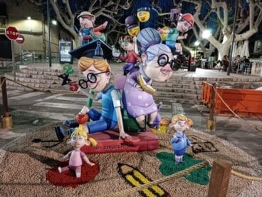 Monumento infantil de la Falla La Font de Pego en 2024