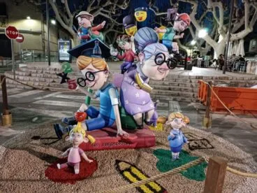 Monumento infantil de la Falla La Font de Pego en 2024