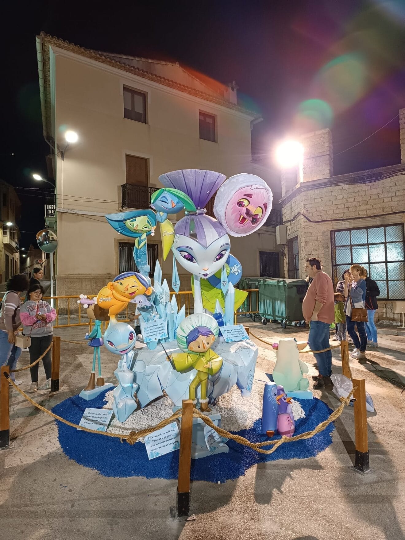 Monumento infantil de la Falla Plaça i Natzaré de Pego en 2024