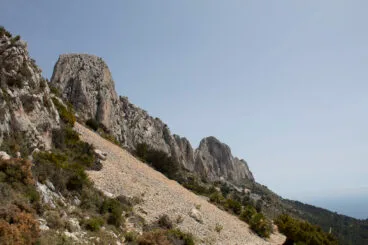 Pendiente en la Sierra de Bernia