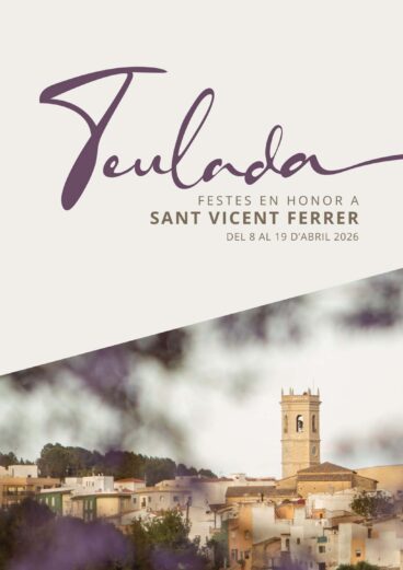 Portada del libro de fiestas patronales Sant Vicent Ferrer de Teulada Moraira