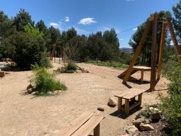 Tirolina del merendero Segaria en Ondara