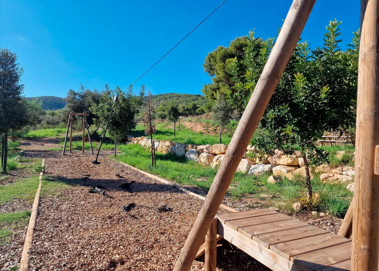 Tirolina del parque Les Fonts de Benitatxell