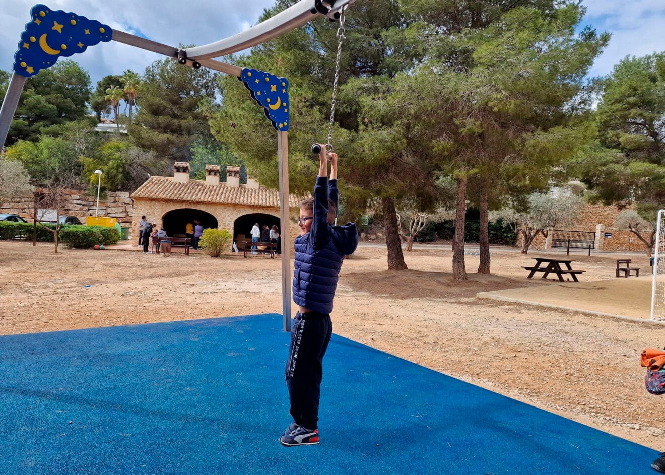 Tirolina en el parque Magraner de Benissa