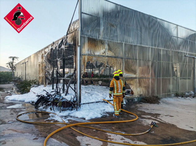 Image: Nursery burned in Pego