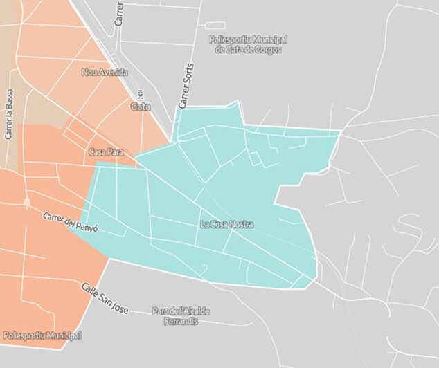 Imagen: Zona de Gata de Gorgos para alquilar una vivienda con el SMI - Mapa de eldiarioes