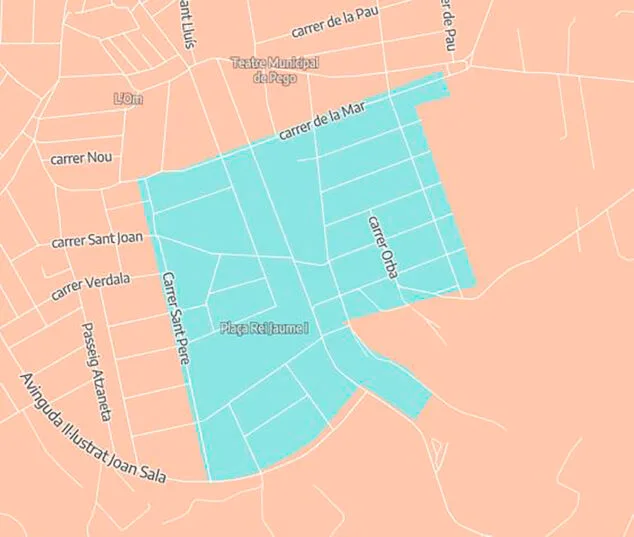 Imagen: Zona de Pego para alquilar una vivienda con el SMI - Mapa de eldiarioes