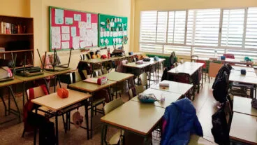 aula del colegio mediterrania de xabia
